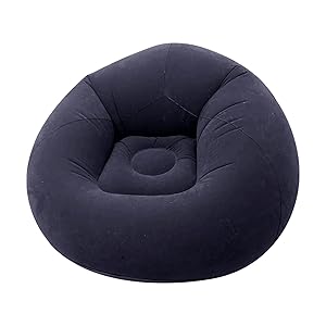 Puf Hinchable Silla, Sofá Inflable Del Sillón, Silla Saco De Dormir Para Adultos, Reclinable Plegable Portátil De Aire, Ergonómico Cómodo Sofá Para Sala De Estar Dormitorio Balcón Oficina Viaje