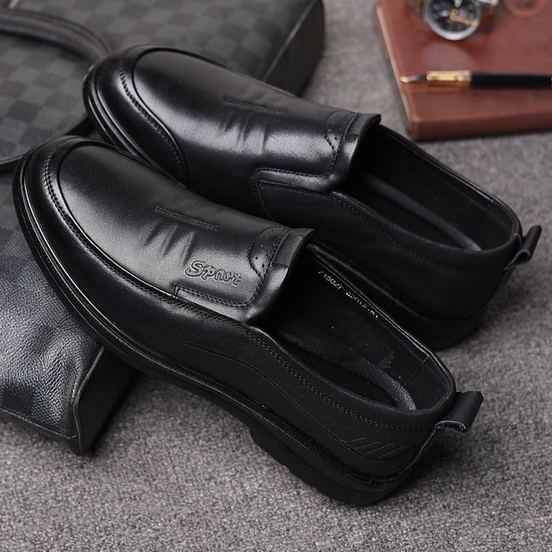 Mens Classic Formal Oxford Lace Up Wedding Pointed Toe Dress Shoes Fashion Round Toe Derby Business Shoes3