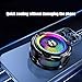 CEIEOE Magnetic Phone Cooler USB Cooling Fan for Gaming Portable with Smart Temp Control and RGB Light Lightweight Phone Radiator with Larger Cooling Area for Phone/Tablet/IPad (White)