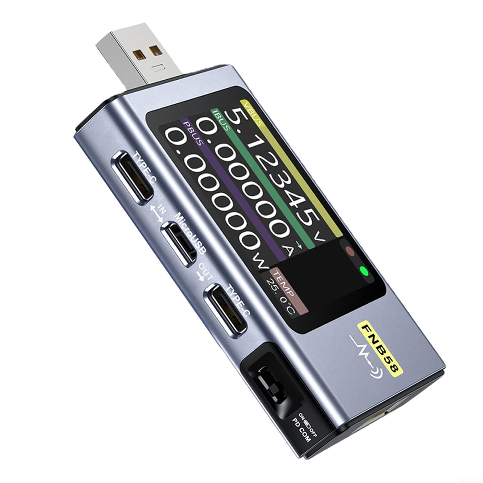 Misuratore di potenza USB Cs, tester di tipo Cs, tensione Csurrent DeteCstor Fast Csharge Trigger strumento di analisi batteria CsapaCsity Energy Csounter misurazione dell'ondulazione PD ProtoCsol