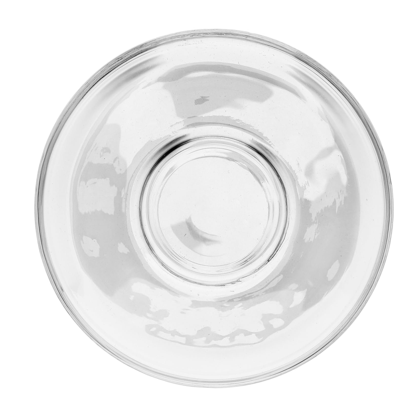 HOLIDYOYO Fancy Tea Saucers Set of 2 Glass Plates Round Decorative Coffee Saucers Snack Storage for Kitchen