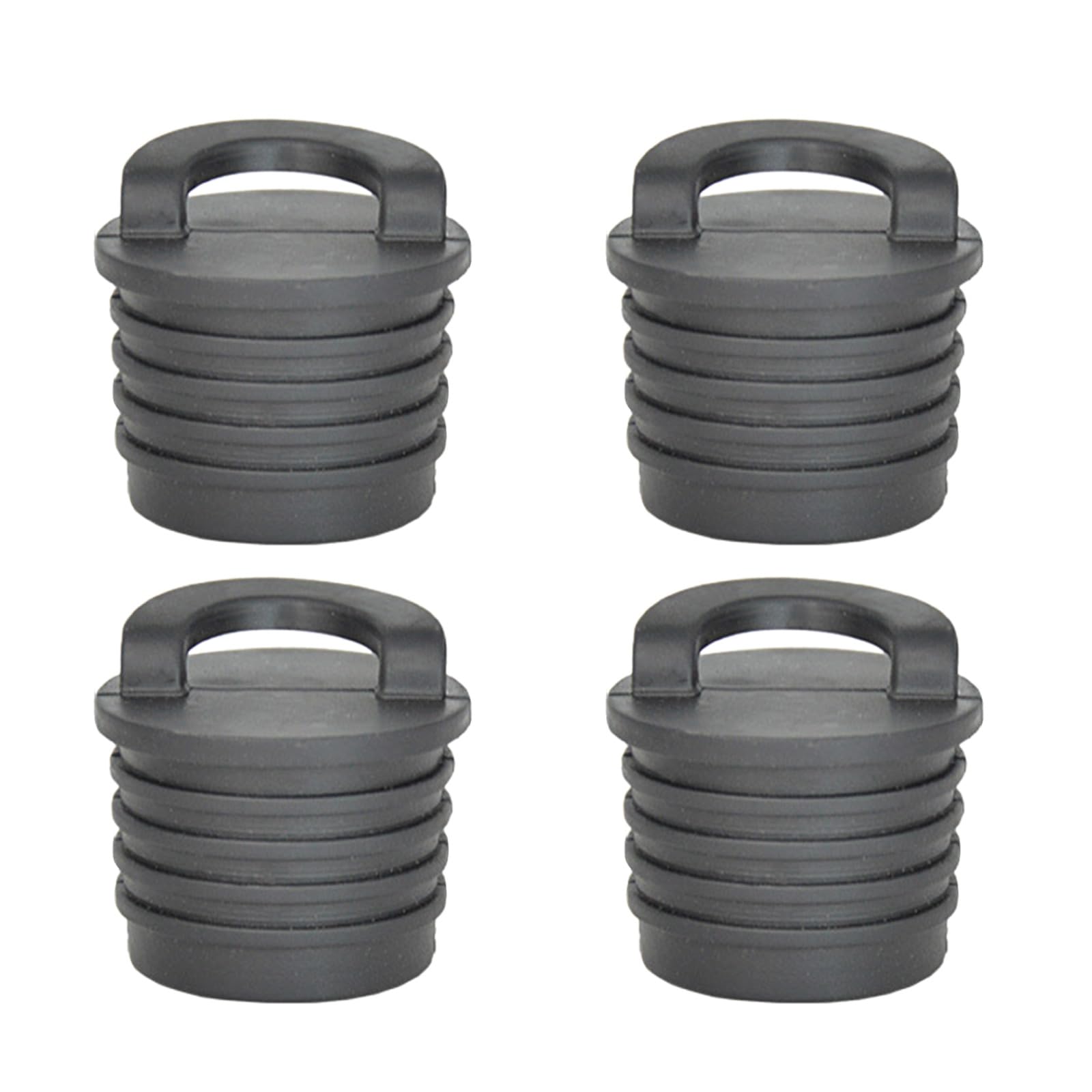 Kisangel 4-teiliges Kajak-Stopfen-Set – Ersatz Für Abflusslöcher, Wasserabweisend, Schwarz/rot, 4x4x2 Cm Kisangel 4-teiliges Kajak-Stopfen-Set – Ersatz Für Abflusslöcher, Wasserabweisend, Schwarz/rot, 4x4x2 Cm
