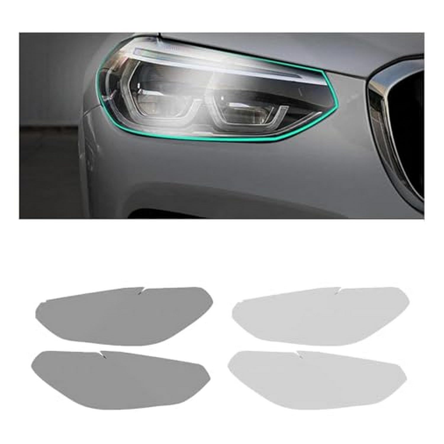 Film de protection de phare de voiture BMW X3 2018-2021 autocollant TPU transparent