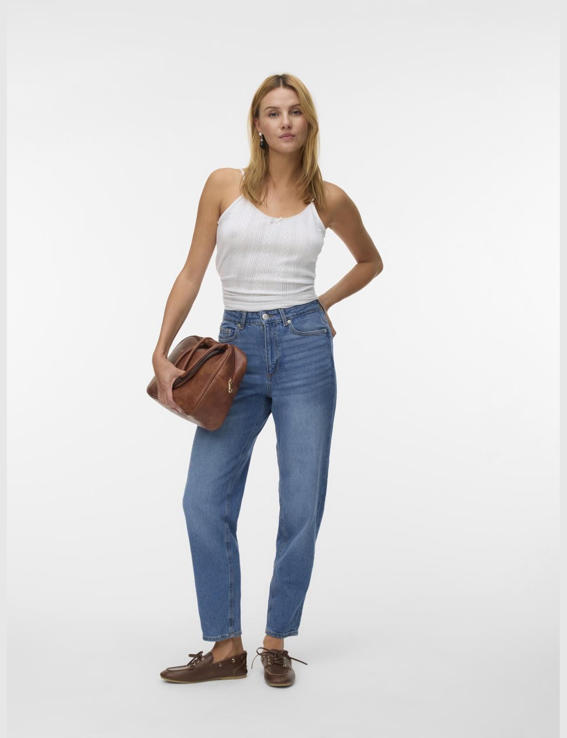 VERO MODA - Vmtessa HR Mom Jeans Ra380 Ga Noos, Jeans Donna