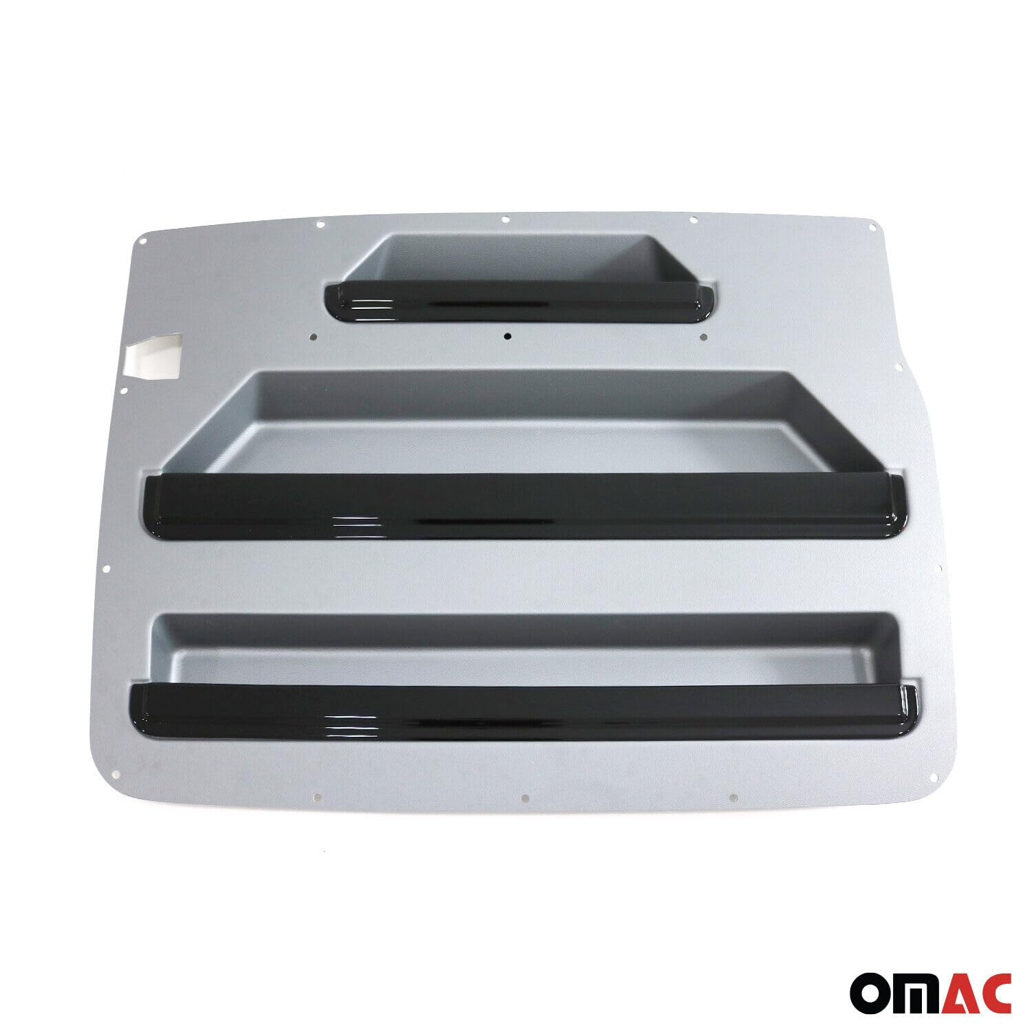 OMAC Rangement de Porte Droite de Fourgonette Compatible avec VW T5 T6 Transporter VAN 2003-2022, Organiseur de Coffre Camionnette en ABS Gris