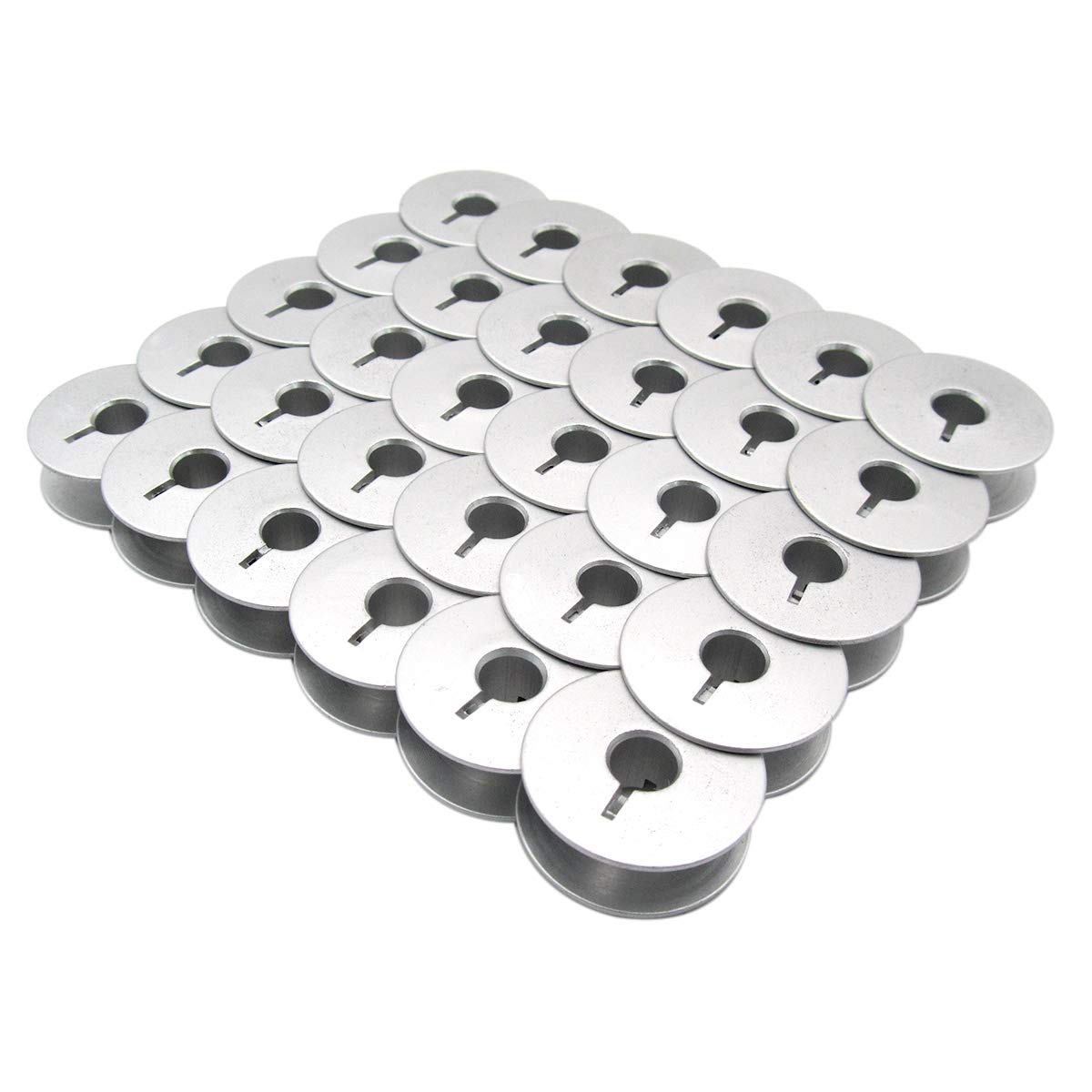 10-Pack Aluminum Bobbins For Pfaff Sewing Machines - 9033A Replacement For Home & Industrial Models