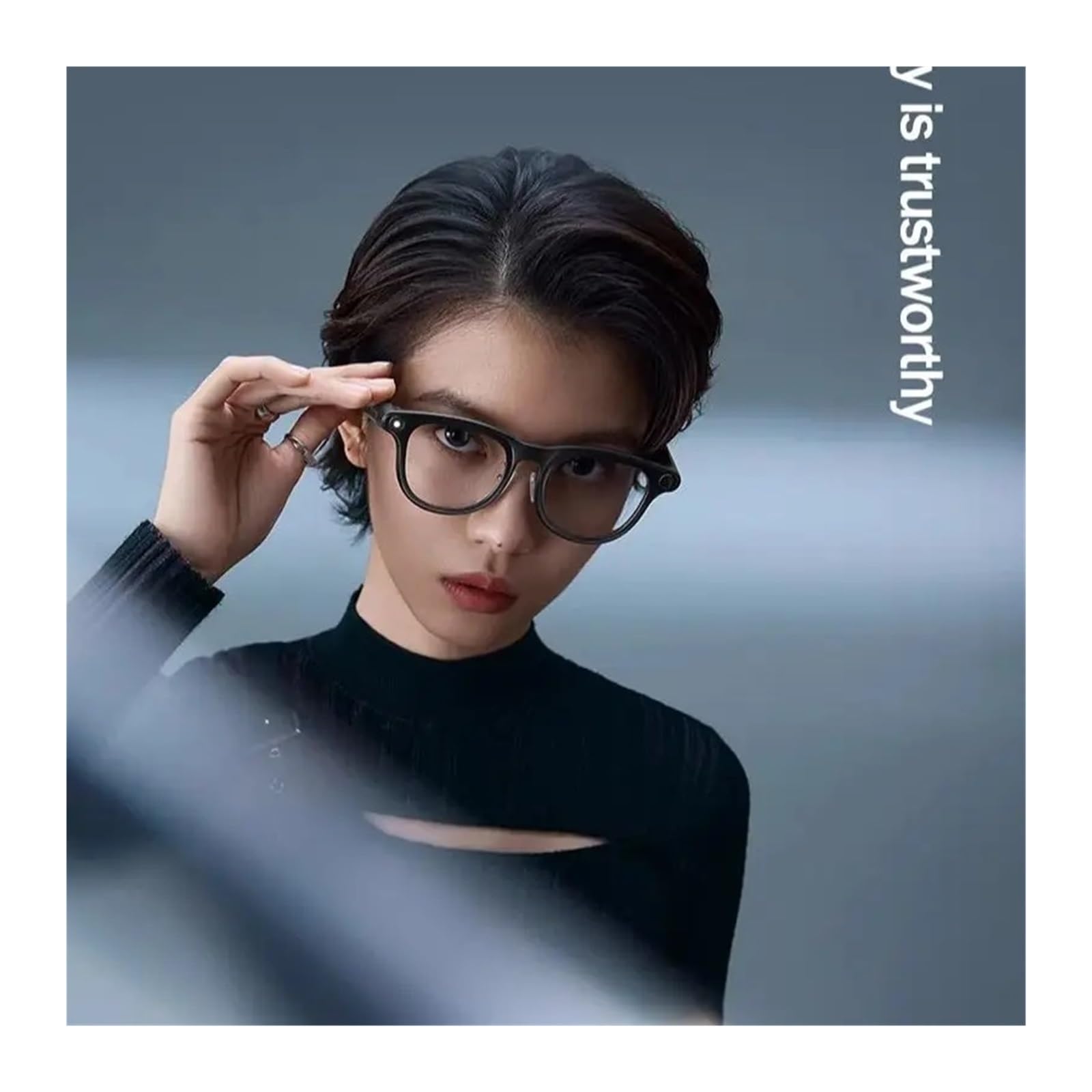 Gafas Inteligentes RayNeo V3 Slim con IA for fotografía, inalámbricas, compatibles con Auriculares inalámbricos y micrófono.(Black)