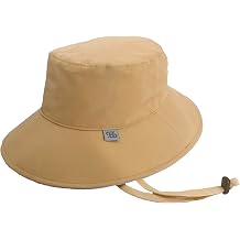 Kara Wide Brim Bucket Rain Hat - Waterproof Design, UPF 50+ Sun Protection, Lightweight Detachable Chin Cord, and Unisex