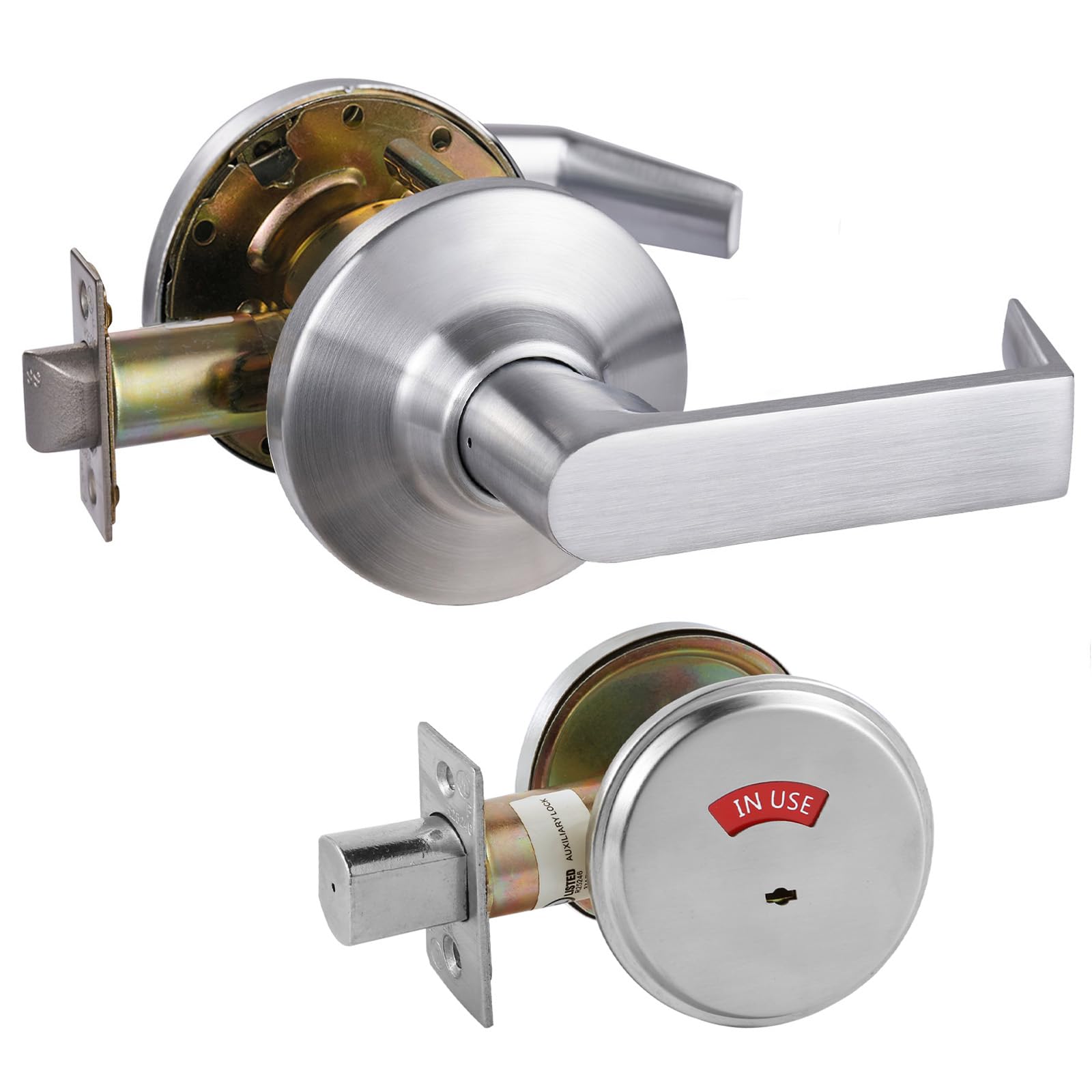 HISAFE Grade 1 Passage Commercial Door Lever & Grade 2 in-Use/Vacant Commercial Deadbolt