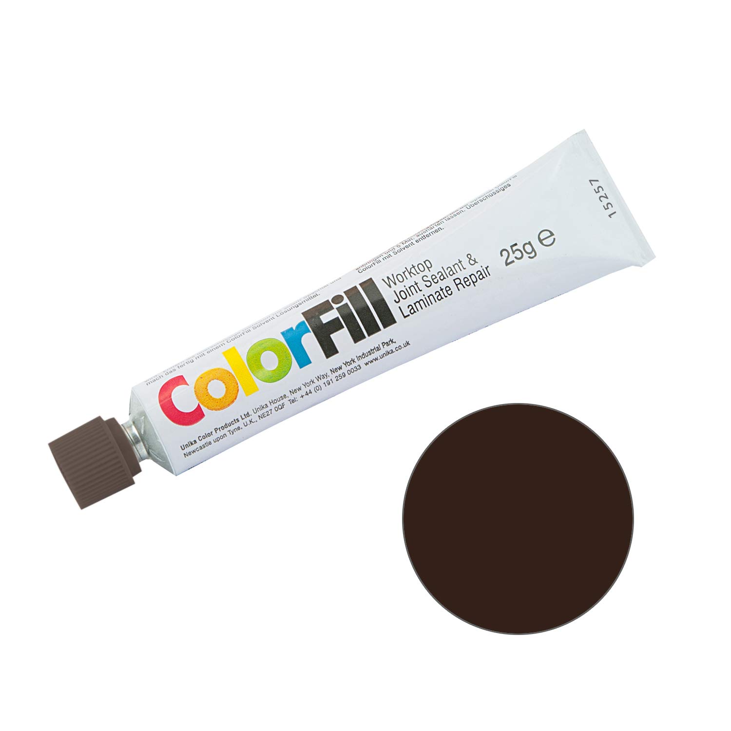 Unika ColorFill Laminate Worktop Joint Sealer Compound Repair Sealant (CF261 Light Wenge)