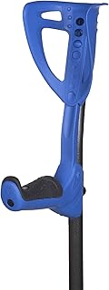 FDI - Muletas De Adulto Ergotech. Par De Muletas Regulables En Altura Y Empuñadura Plegable. Ultraligeras De Aluminio. Color Azul. Talla Única