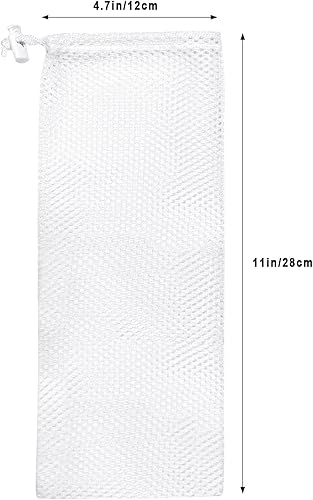 Miniatura 2 de IOUALEY - 6 calcetines de pinzón de cardo, comedero de malla para pájaros salvajes, herramientas de suministro instantáneo de bolsas de semillas,