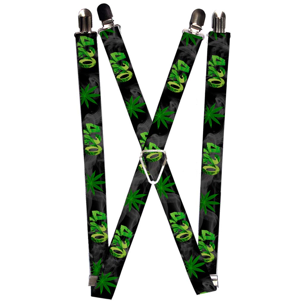 Buckle-Down Men's Suspender-Weed, Multicolor, One Size