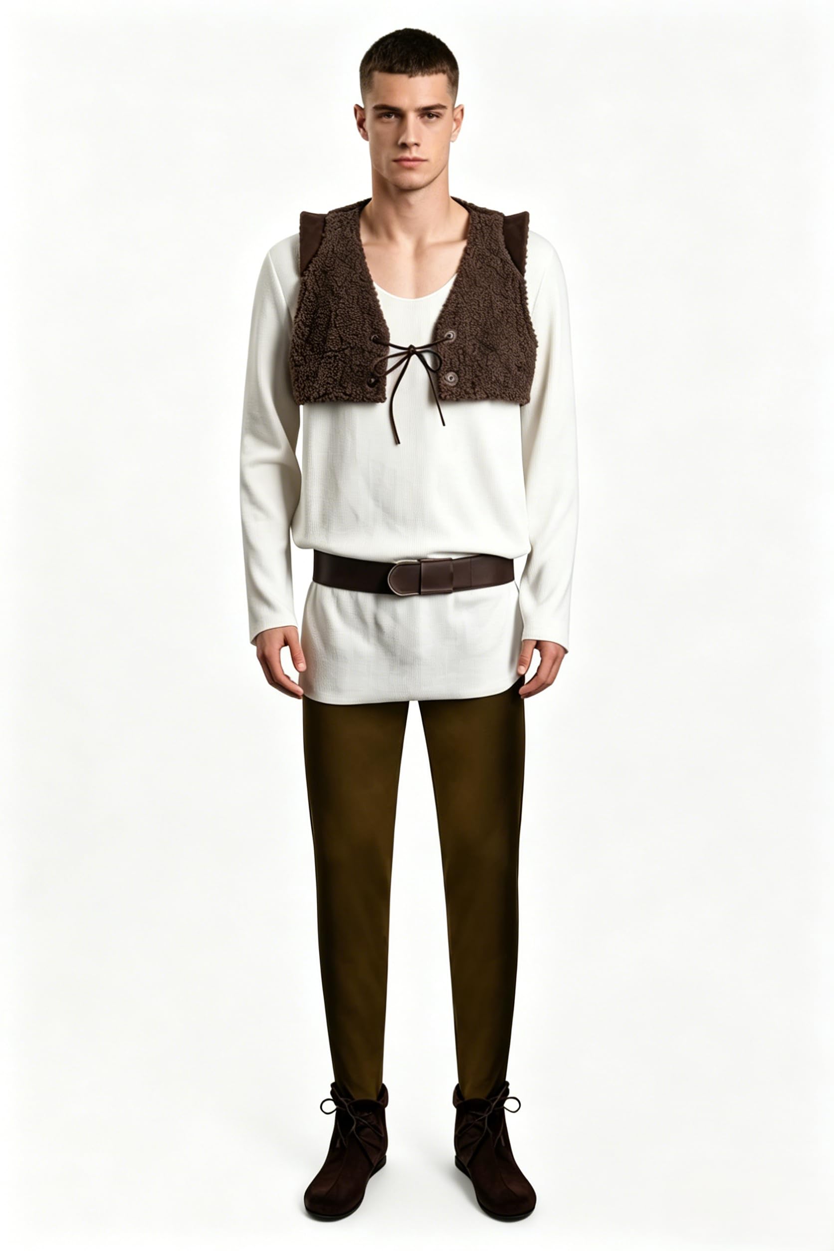 WPOYM Green Ogre Costume Green Adult Costume Sublimation Shirt and Long Pants (Medium)