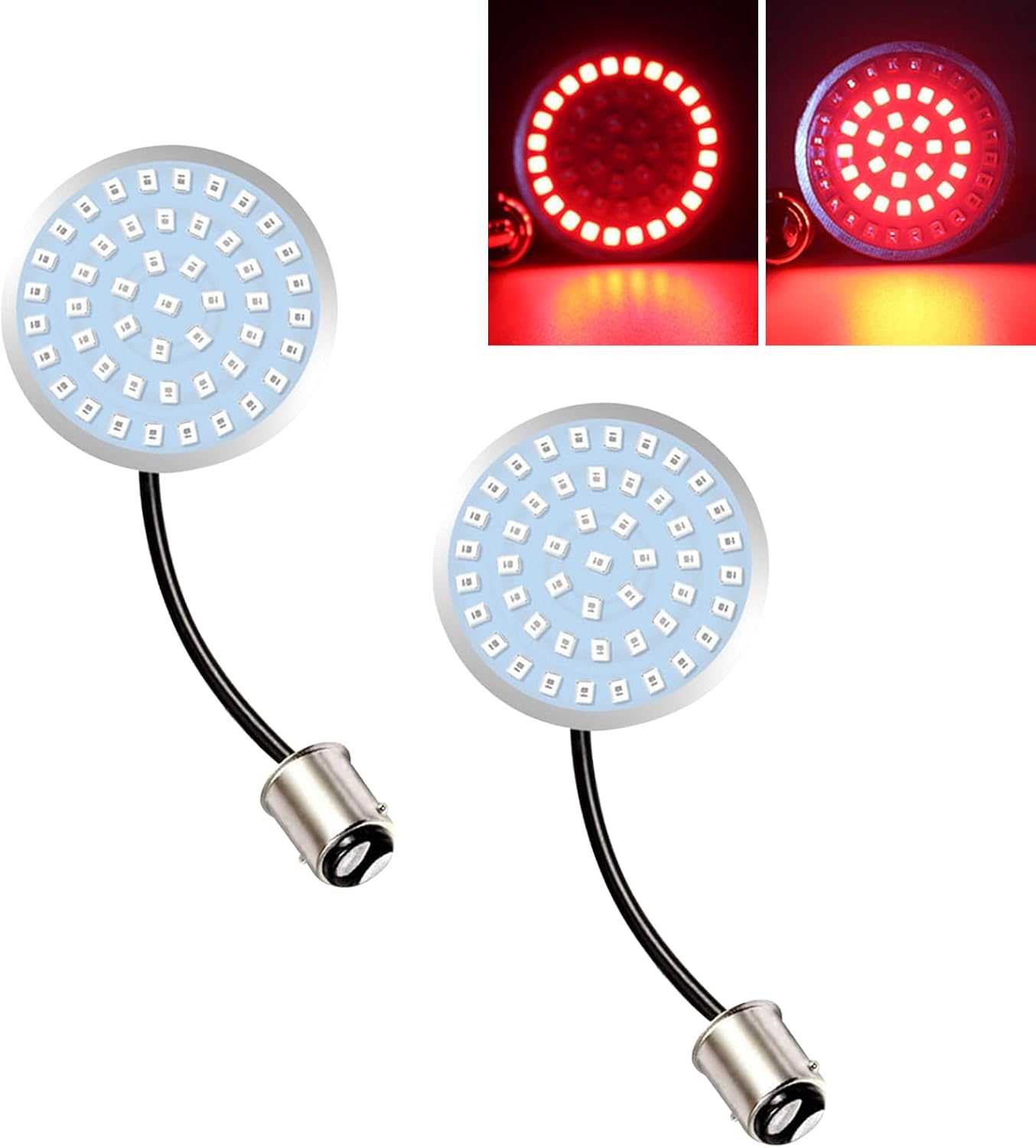 ZKFAR Pack2 12V Turn Signals, Motorcycle LED Signal Light