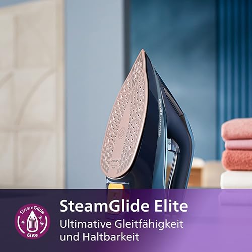 Philips DST8020/20 fer à repasser Fer à vapeur Semelle SteamGlide Elite 3000 W Bleu - 4