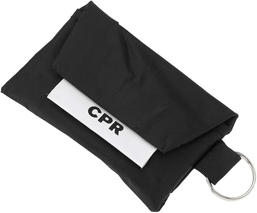 Miniatura 2 de ASA TECHMED Paquete de 25 llaveros de máscara facial RCP con guantes, kit de primeros auxilios de válvula unidireccional, para viajes, hogar,