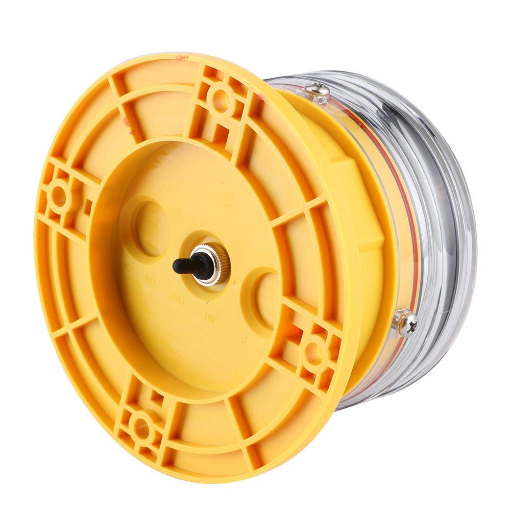 Qiilu Luce Di Fonda 360 Led Luce Di Fonda 360 Led Del Faro A Energia Solare Marina, Ip68 Impermeabile Nave Marine Dock Barge Faro Di Sicurezza Lampeggiante Laterale Illu