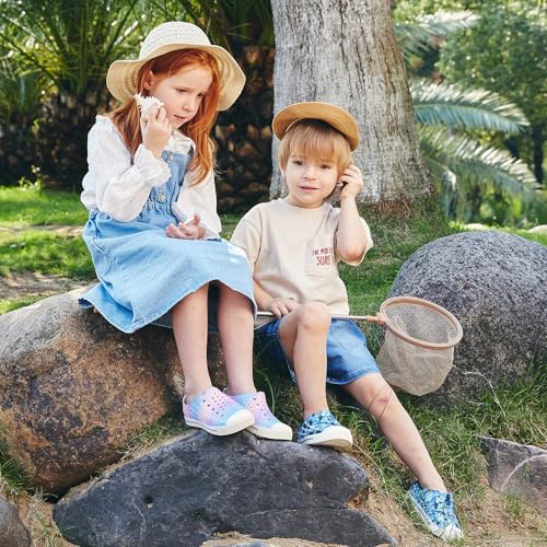Image of FUNCOO PLUS Toddler Sandals for Boys Girls Kids Summer Quick Dry Sneakers Pool Beach Swim Water Shoes for Children