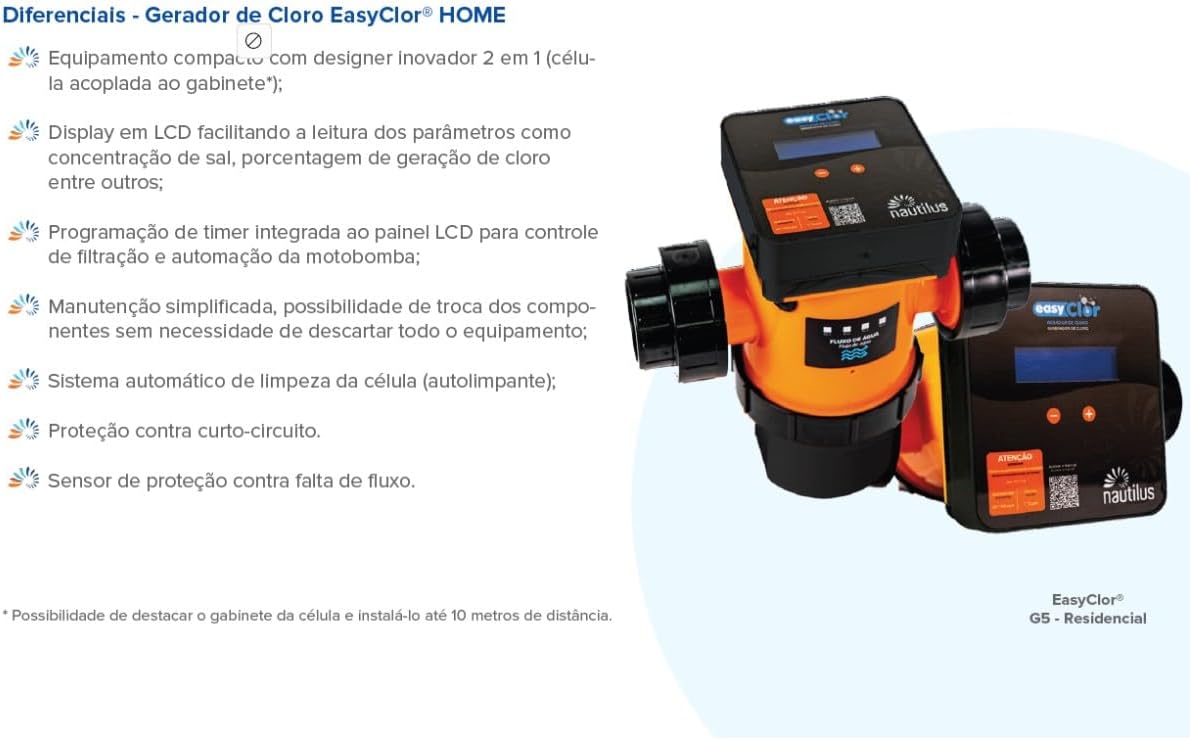 Nautilus EasyClor HOME G5-03 Features