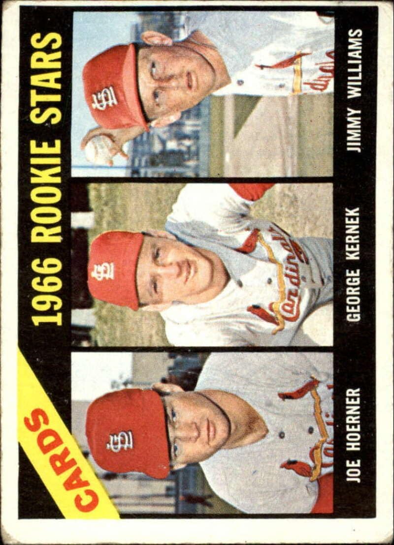 1966 Topps High Series 7 Baseball #544 Joe Hoerner/George Kernek/Jimmy Williams RC Rookie SP St. Louis Cardinals Set Break #1 Trading Card (Scans Show Actual Card)
