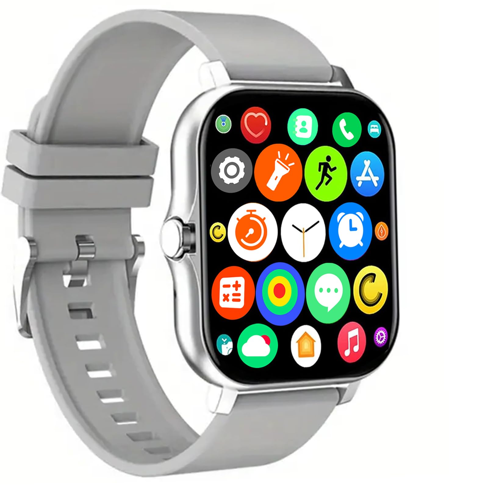 Smart Watch 1 83 Upgraded Full Touchscreen Smart Watch for Android iPhones with Heart Rate Blood Pressure Monitor