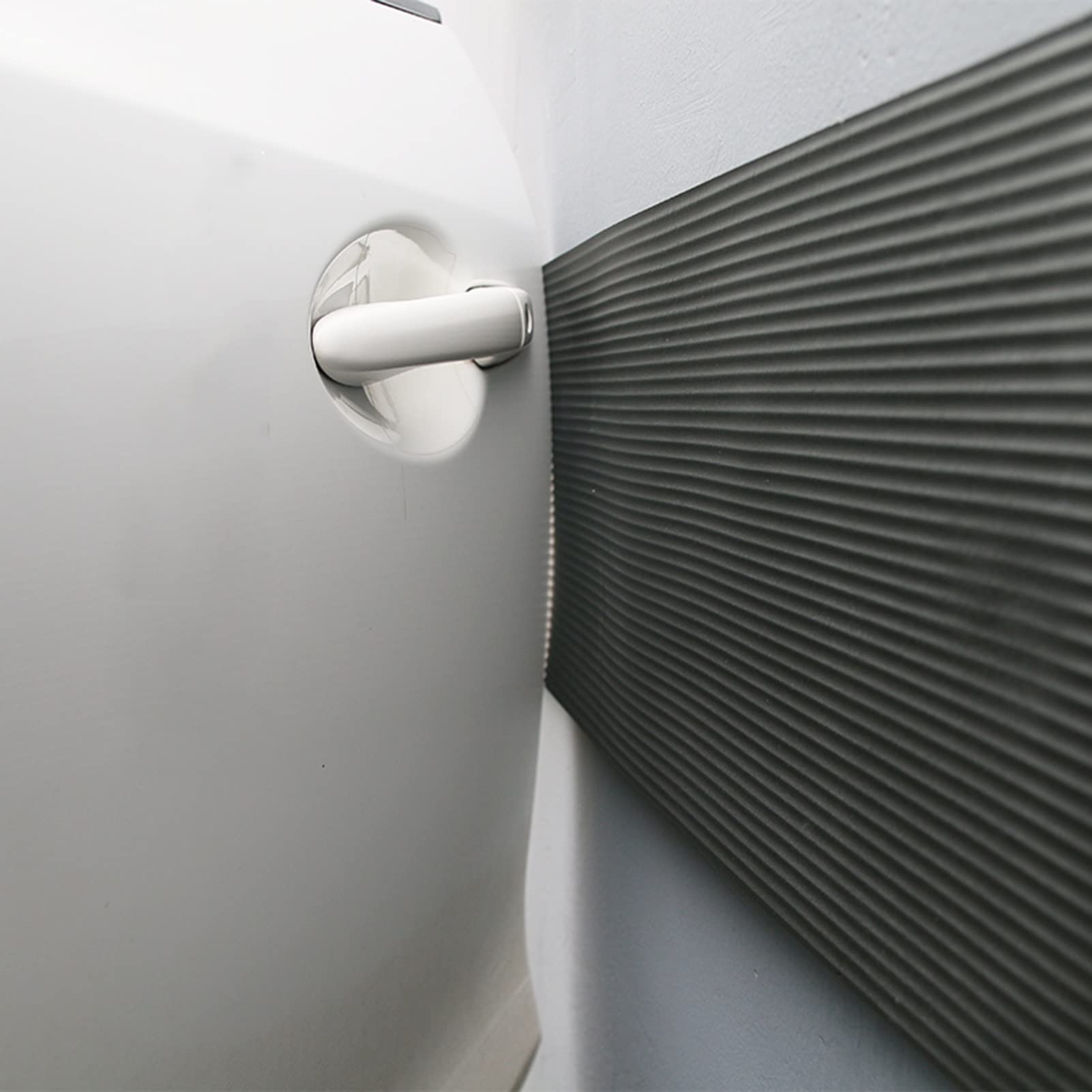 XPLKQXE Protectores De Pared De Garaje, Protector De Pared De Espuma Autoadhesiva, Protector De Parachoques De Puerta Anticolisión (Color : Black, Tamaño : 3pcs)