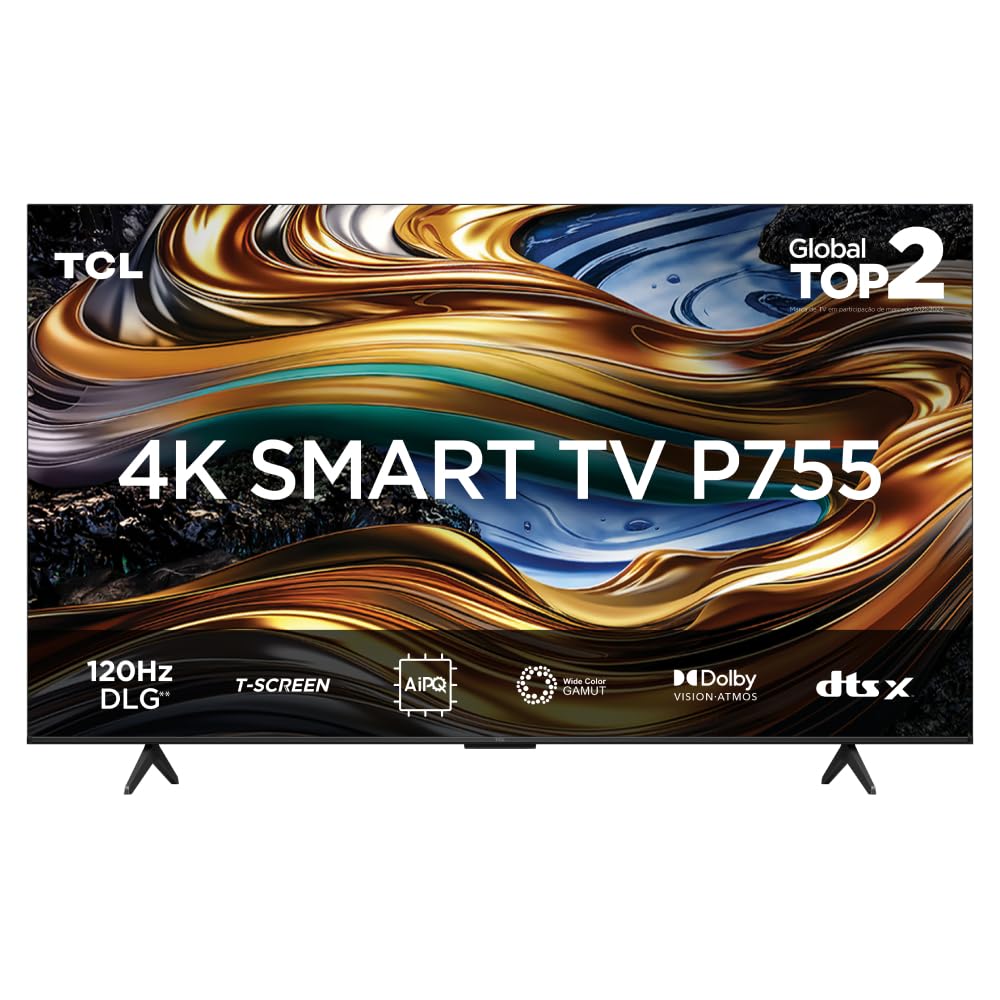 Smart TV TCL 50 Polegadas LED 4K P755 WiFi Bluetooth Google TV