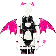 velombrance Succubus Lingerie for Men Cosplay Anime Lingerie Sexy Devil Wing Costume Lingerie