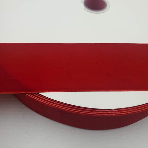 Miniatura 79 de Bobina de cinta de terciopelo de 10 yardas, disponible en muchos colores Verde