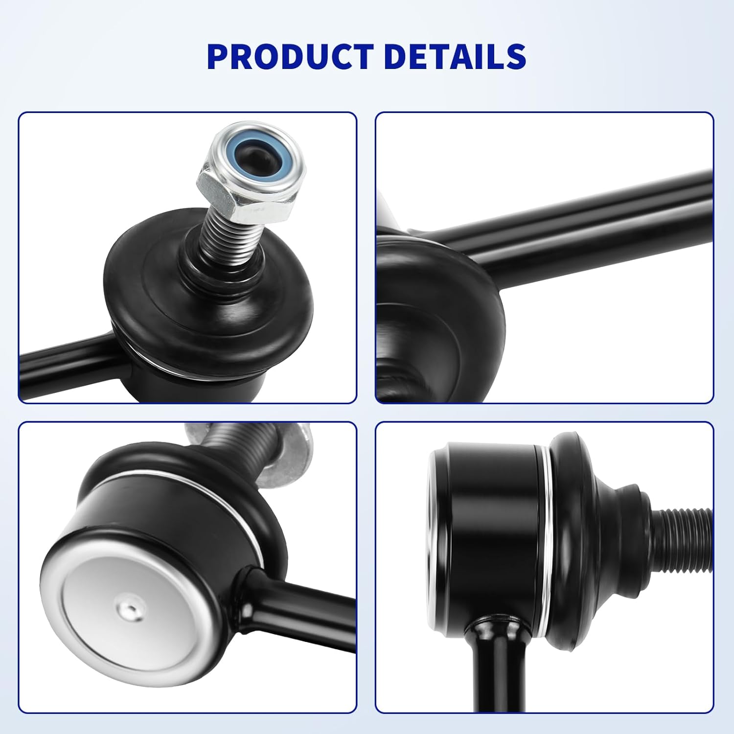 LCWRGS 4Pcs Sway Bar End Links Fits for Honda CR-V 2007 2008 2009 2010 2011 2012 2013 2014 2015 2016, Front and Rear Stabilizer Bar Links Kit