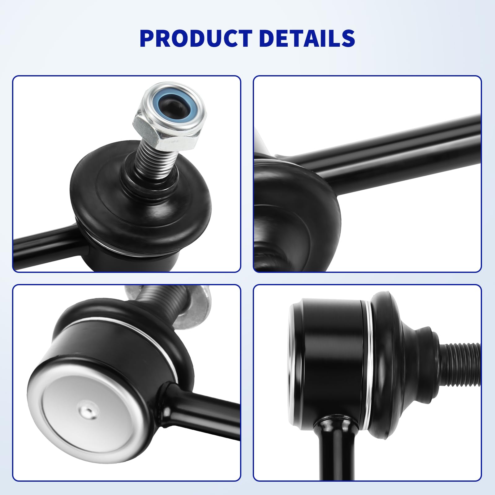 X AUTOHAUX - Juego De 2 Eslabones De Barra Estabilizadora Trasera Para Honda CR-V 2007-2008 Para Honda CR-V 2010-2011 Para Honda CR-V 2015-2017