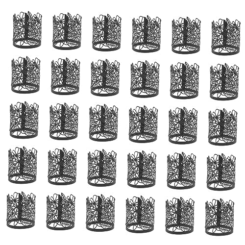 OUNONA 50Pcs LED Tea Light Wraps Decorative Light Covers for Parties Weddings Home Decor Unique Candle Holders for Elegant Atmosphere Leaf Design