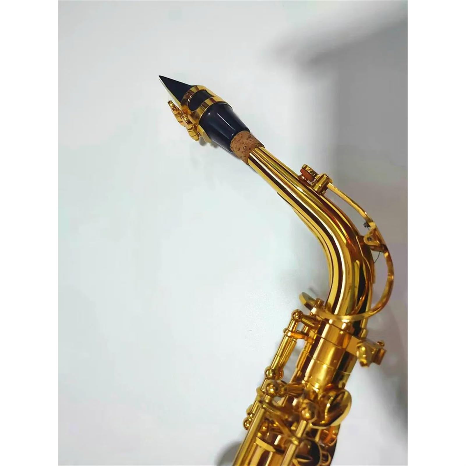 Saksofon Saksofon Altowy Eb, Mosiężny, Złoty Lakier, Instrument Muzyczny, Saksofon E-płaski Z Akcesoriami Do Futerału