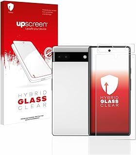 upscreen Screen Protector Film compatible with Google Pixel 6a (Front+Camera) - 9H Glass Protection, Extreme Scratch Resistant