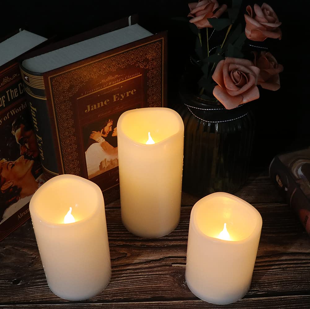 Eldnacele Bougies Sans Flamme Avec Télécommande Et Minuterie