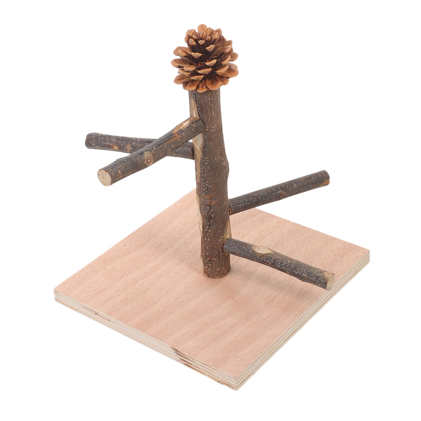 POPETPOP 4 Piezas Marco de Entrenamiento de Loros Juguete de Percha para pájaros Percha de pájaro de Escritorio Percha de Entrenamiento de pájaros Percha de pájaro de Mesa de Madera