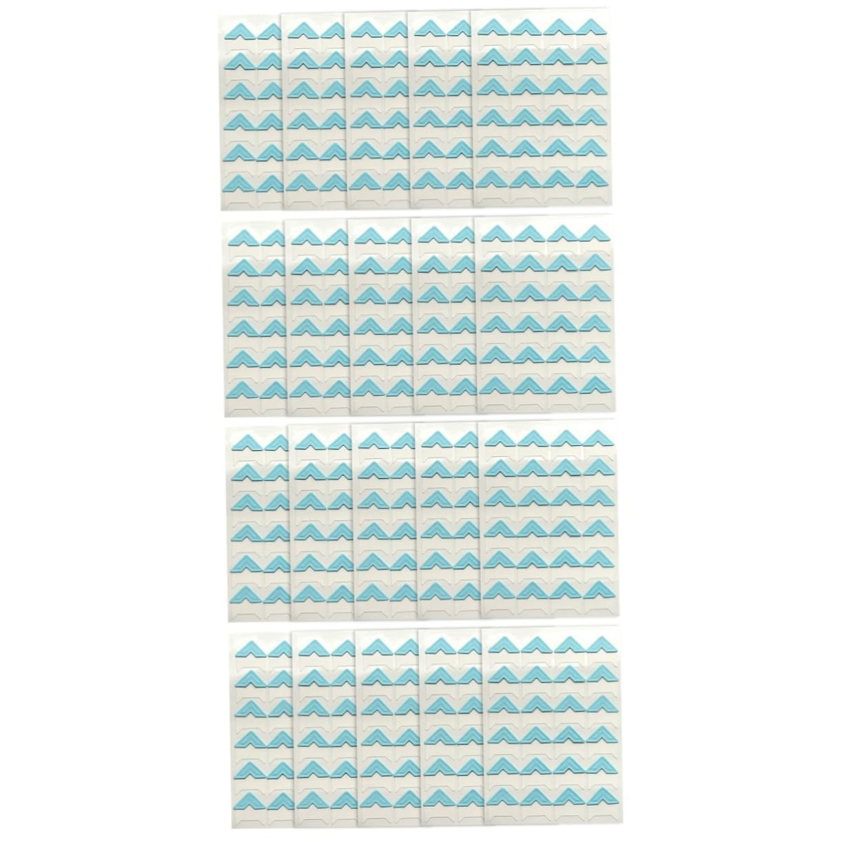 SHINEOFI 2sets Album Corner Stickers Adhesive Scrapbook Embellishments Photo Album Craft Tape Poster Photo Frame Stickers Photo Corners Scrapbook Stickers Specialty Paper Sky-Blue 10sheets*2