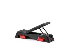 Banca reclinable Reebok para fitness, hogar, desafío de fuerza, ejercicios cardiovasculares, aeróbicos, multiusos, grande, de 47 pulgadas, color negro