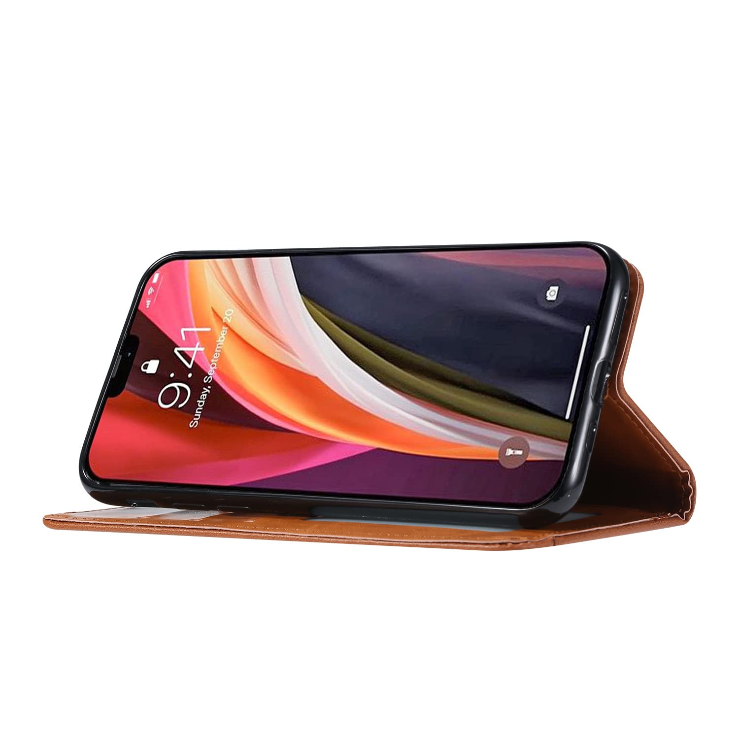 Custodia per Il Portafoglio per Samsung Galaxy S22/S22 Plus/S22 Ultra, Supporto per Flip Card a Flip in Pelle retrò TPU Interno Protettivo Protettivo