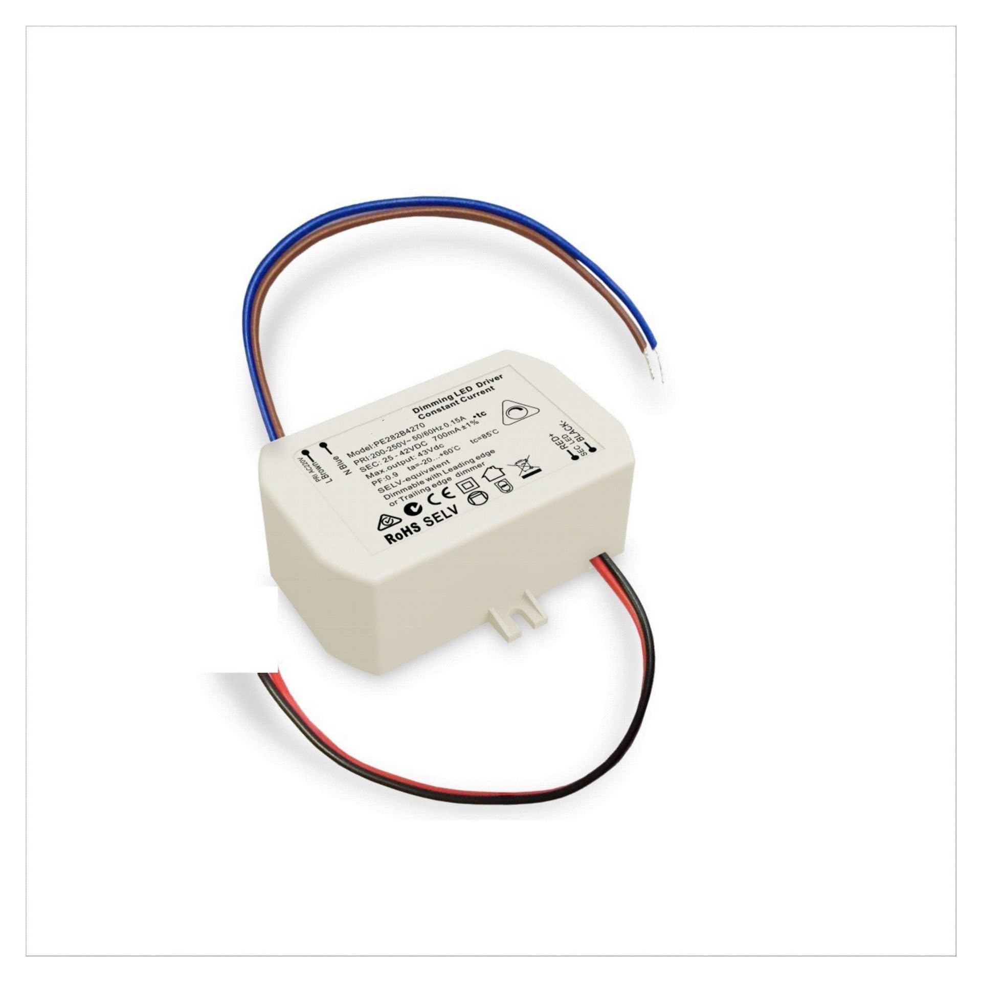 Driver LED 12W PE281 de petite taille pour intégrer un variateur thyristor