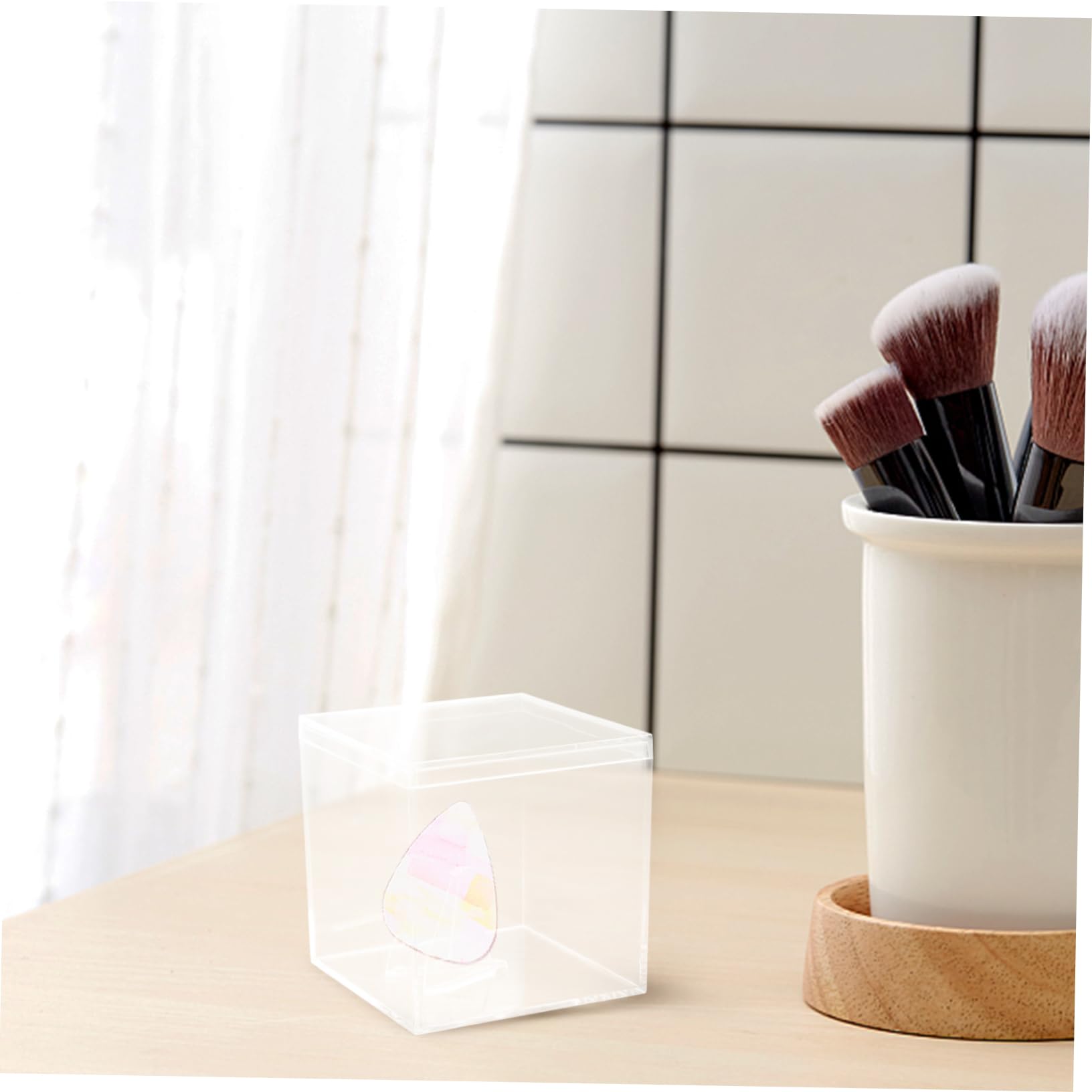 Yardwe Lot De 5 Boîtes De Présentation pour Guitare Plusieurs Modèles avec Médiators Rigides Petits Supports Organiseur De Rangement en Acrylique Transparent