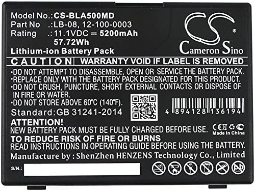Cameron Sino New Replacement Battery Fit for Bolate A5, A6, A8, Q3, V6(5200mAh / 57.72Wh)