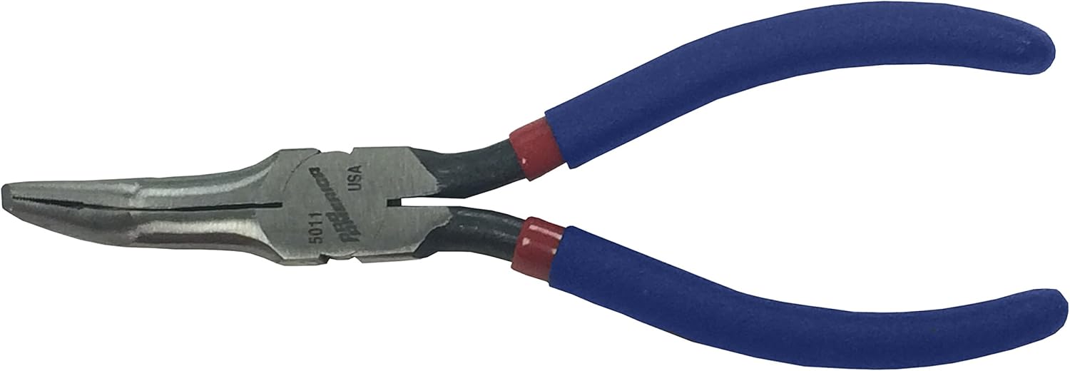 Pro America 5011 6-1/2-Inch Slim Needle Nose, Serrated Jaw, 75Degree Degrees Bent