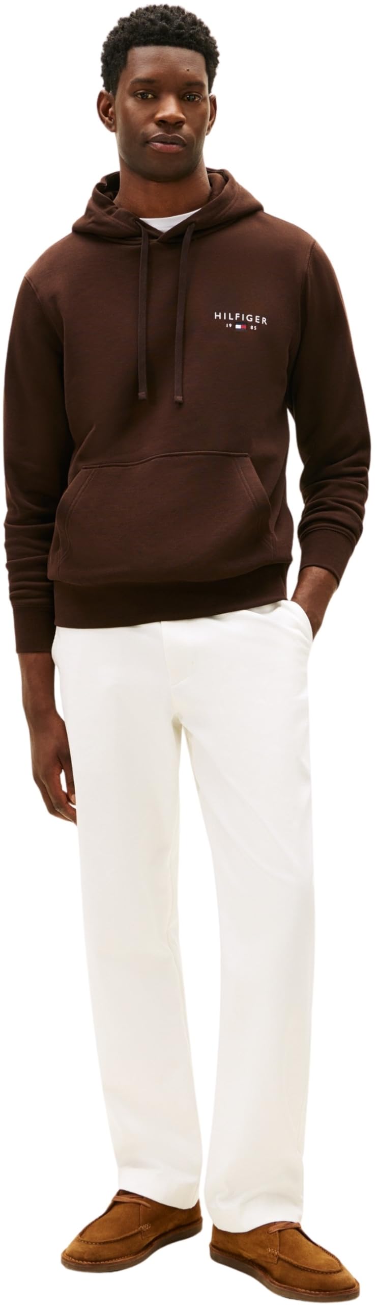 Tommy Hilfiger Brand Love Small Hilfiger Hoodie Mw0mw41429 Sudadera con Capucha Hombre (Pack de 1)