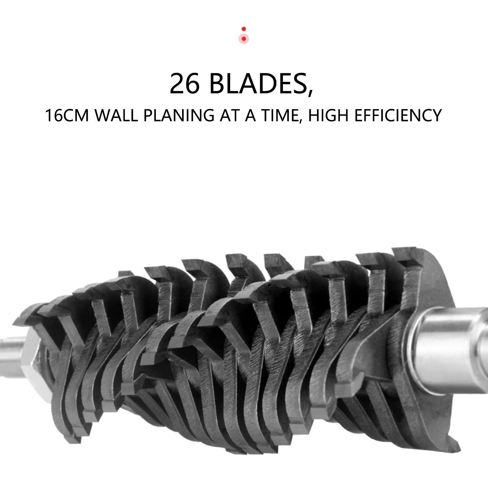 Fresa A Rulli Da 1680W Per Intonaco - 26 Lame, Lavoro Da 16cm, Aspirazione Polvere - Foto 4