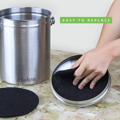 Miniatura 6 de Abakoo Filtros de compost, paquete de 12, filtros de carbón activado para filtros de cubo de compost de cocina, repuesto para contenedor de compost
