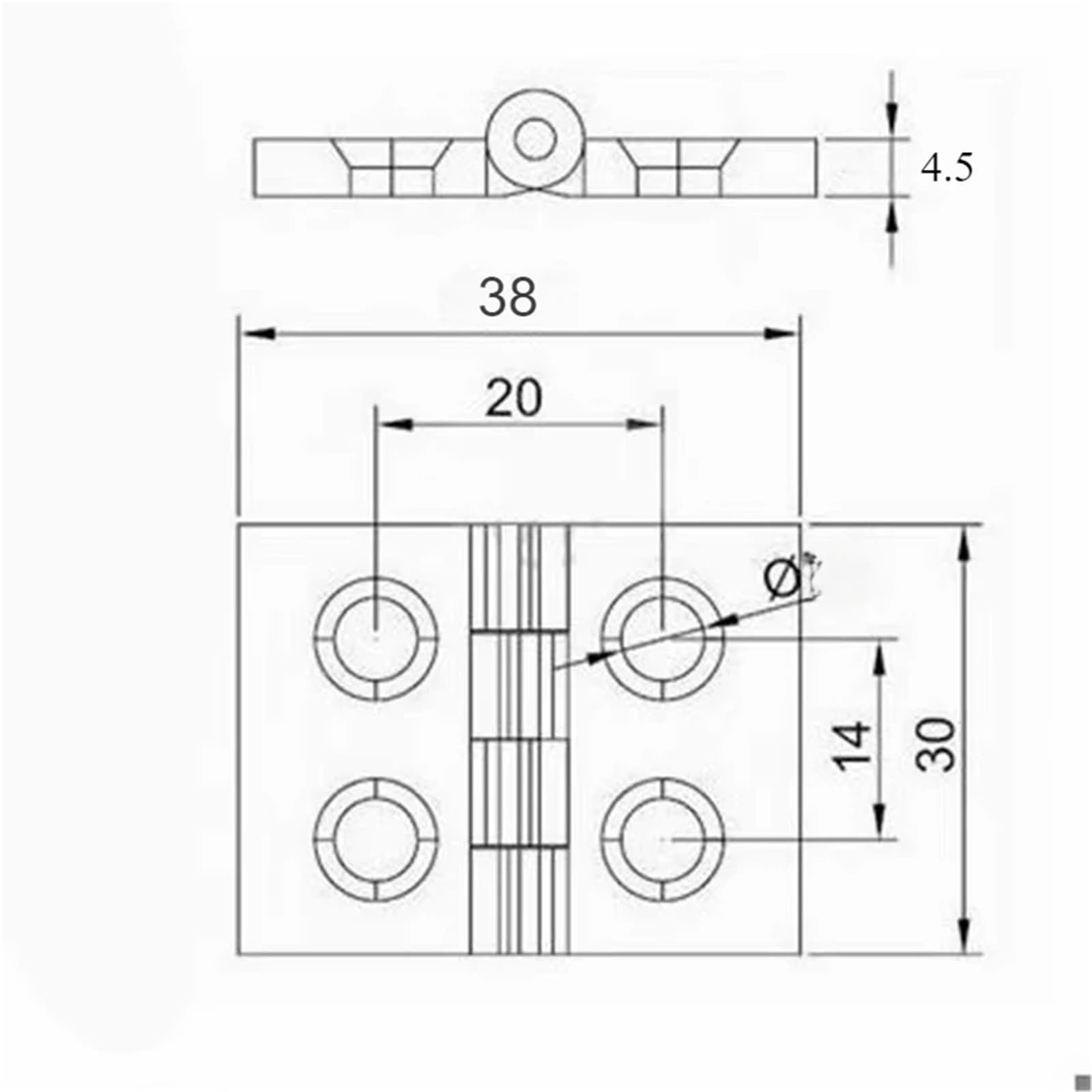 Bisagra de aleación de zinc, perfil de aluminio, soporte de hardware, 10 unidades