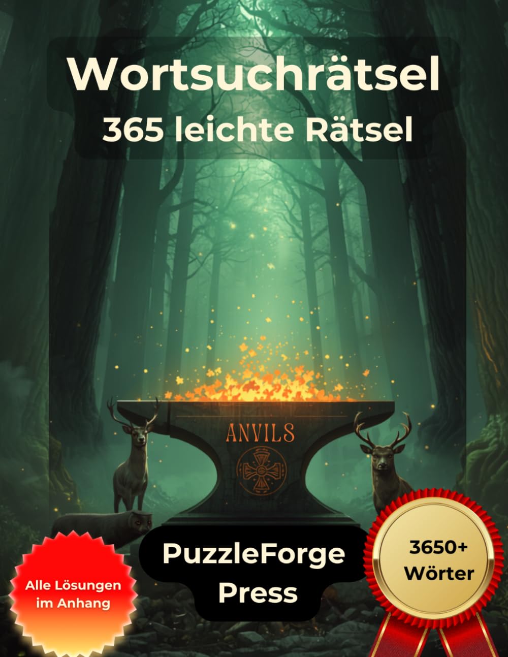 Wortsuchrätsel - 365 leichte Rätsel: 365 leichte Wortsuchrätsel im Großdruck mit Lösungen für Erwachsene und Senioren (Wortsuche Leicht für Erwachsene ... & entspannte Rätsel zum Gehirntraining)