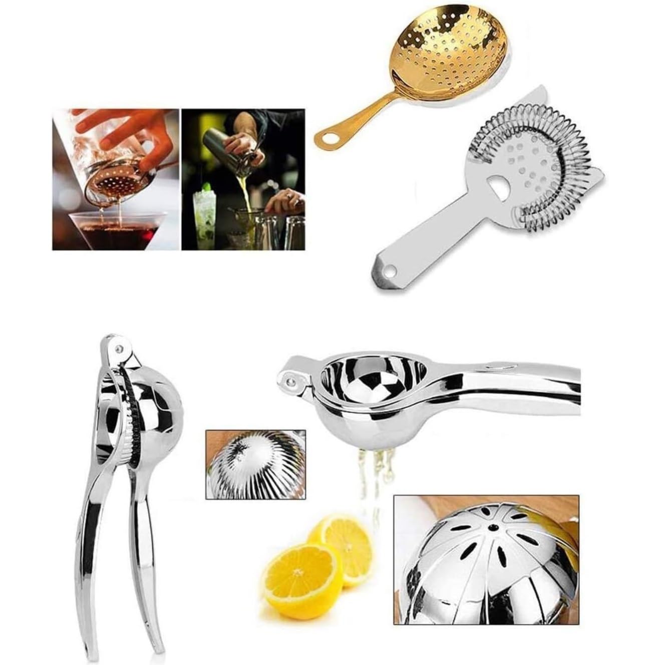 Coctelera de Cóctel,Barman 13 Uds. Kit De Camareros, Juego Cócteles, Herramientas Modernas para Hacer con Bolsa Amantes de Los Cócteles